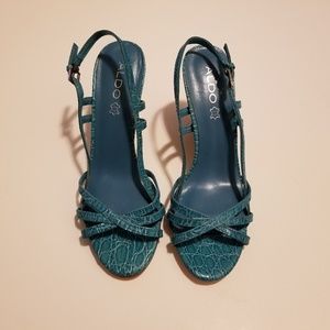 NWOT! Aldo Strappy Wedges